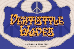 Vertistyle Waves  Font Download