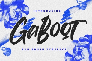 Gaboot - Authentic Brush Font Download