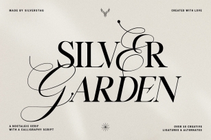 Silver Garden Nostalgic Duo Font Download