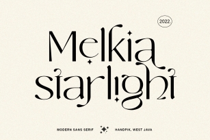 Melkia Starlight Font Download