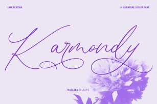 Karmondy Signature Script Font Download