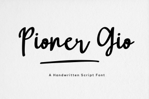 Pioner Gio Font Download