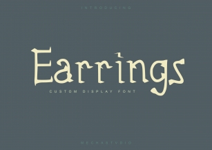 Earrings Font Download
