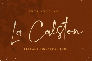 La Calston Signature Font Download
