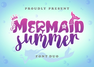 Mermaid Summer Duo Font Download