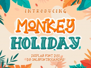 Monkey Holiday Duo Font Download