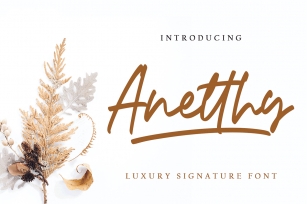 Anetthy Font Download