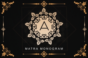 Matra Monogram Font Download