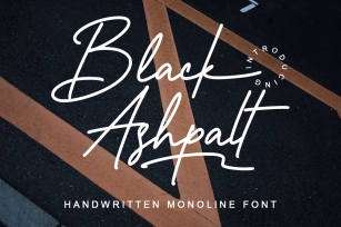 Black Ashpalt Font Download