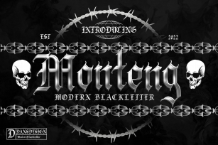 Monteng Modern Blackletter Font Download