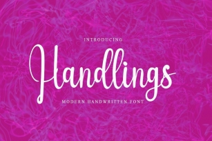 Handlings Font Download