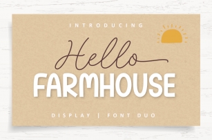 Hello Farmhouse - Font Du Font Download
