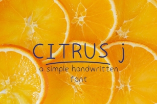 CITRUS j Font Download