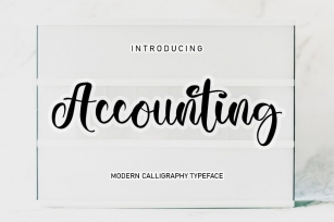 Accounting Font Download