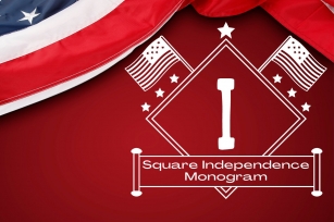 Square Independence Monogram Font Download