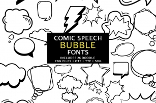 Comic Speech Bubble Font Download