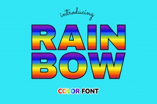 Rainbow Color Font Download