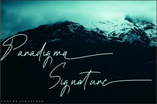 Paradigma Signature Font Download