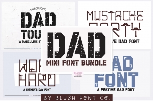 DAD BUNDLE by Blush Co. Font Download
