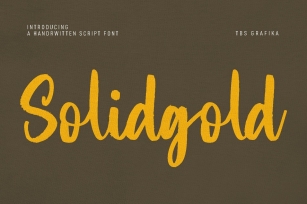 Solid Gold Font Download