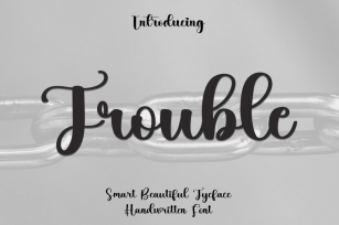 Trouble Font Download