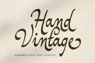 Hand Vintage Font Download
