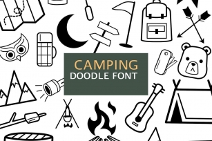 Camping Doodle Font Download