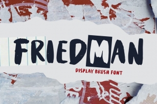 Friedman - Display Brush Font Font Download