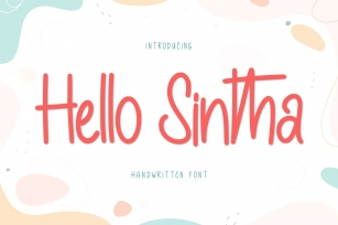 Hello Sintha Handwritten Font Download
