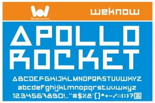 APOLLO ROCKET Font Download