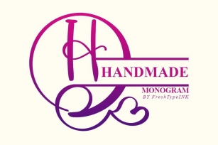 Handmade Monogram Font Download
