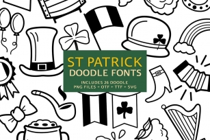 St Patrick Doodle Font Download