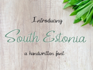 South Estonia Font Download