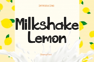 Milkshake Lemon Font Download