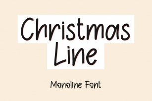Christmas Line Font Download