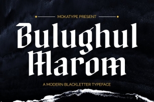 Bulughul Marom - Modern Blackletter Typeface Font Download