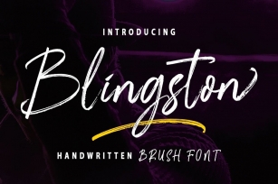 Blingston Font Download