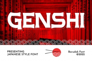 Genshi - Serif Japanese Display Font Font Download