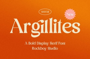 Argillites - Display Serif Font Font Download