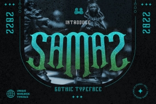 Samaz - Gothic Vintage Typeface Font Download