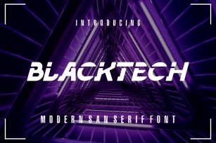 Blacktech Font Download
