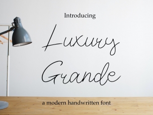 Luxury Grande Font Download