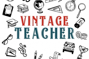 Vintage Teacher Font Download