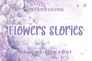 Flower Stories Font Download