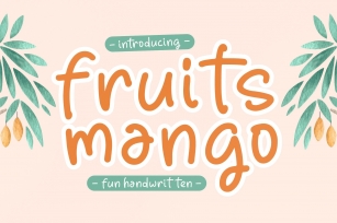 Fruits Mango Font Download