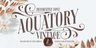 Aquatory Vintage Font Download