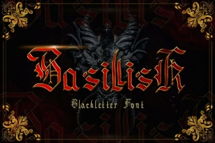 Basillisk - Blackletter Font Font Download