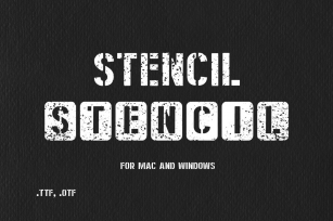 Stencil Bundle Font Download