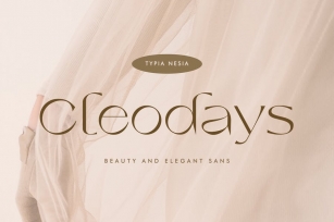 Cleodays - Beauty Aesthetic Expanded Thin Sans Font Download
