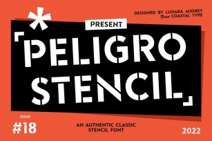 Peligro Stencil Font Download